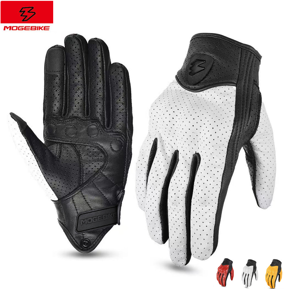 Horse Riding Glove - Lightning Metal Logo Motorcycle Gloves -