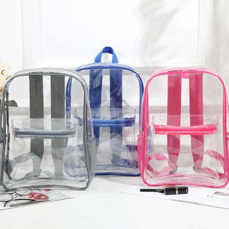 Outdoor Sport Bag - Transparent PVC Backpack Outdoor Sports Fitness