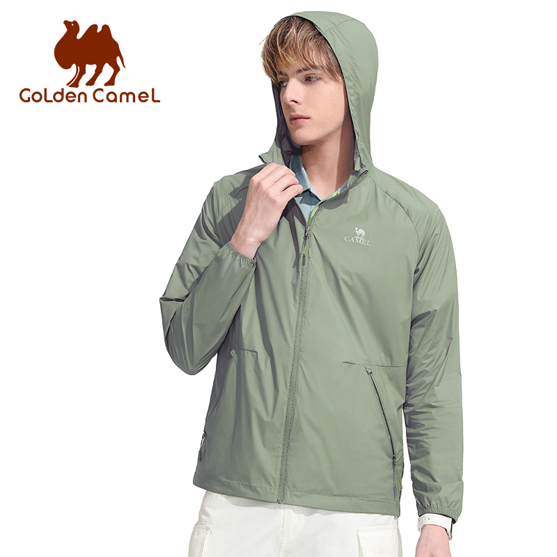 Outdoor Sport Waterproof Jacket - GOLDEN CAMEL Men's Sunscreen Clothes Shirts