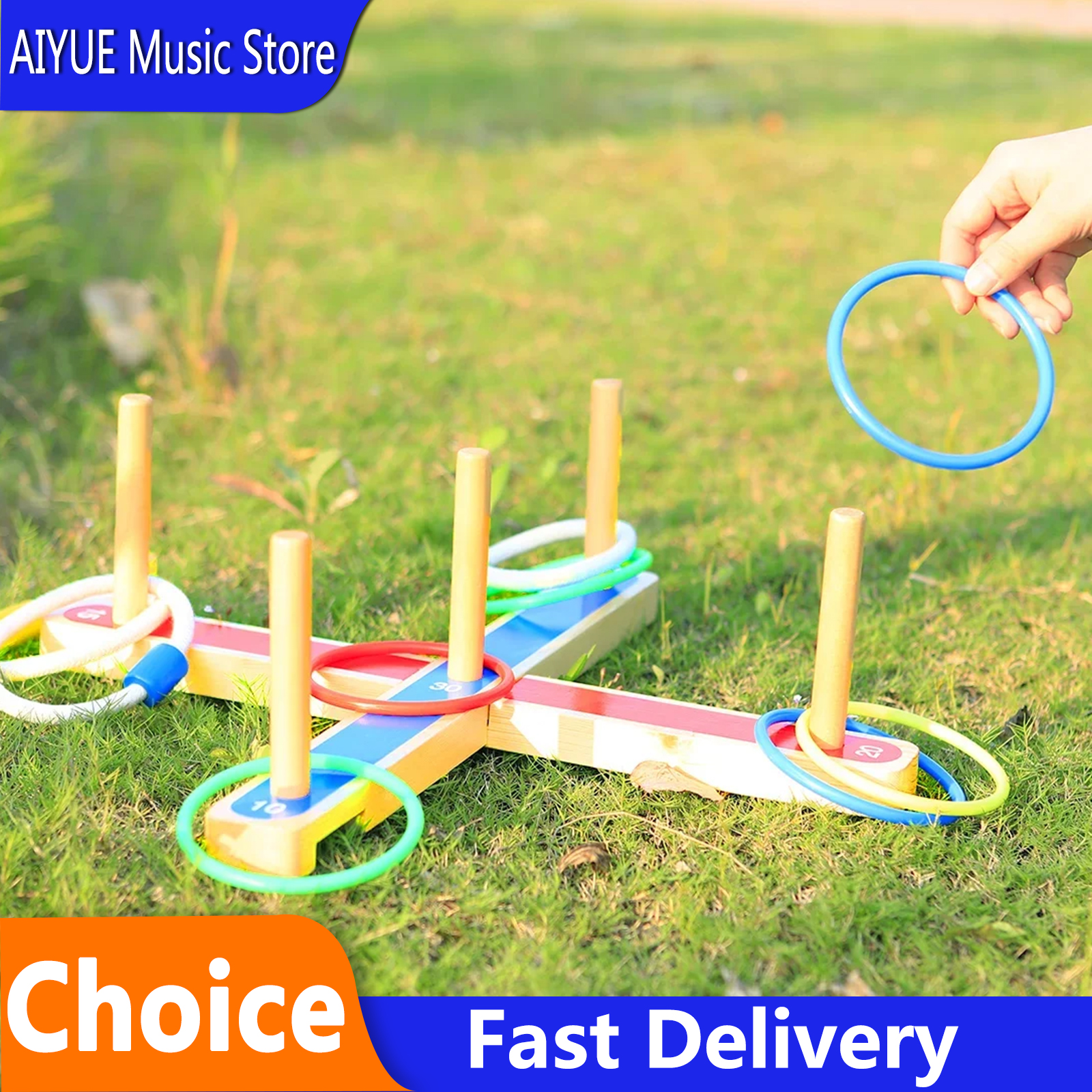 Outdoor Sport For Kids - Orff Outdoor Game Hoop Ring Toss