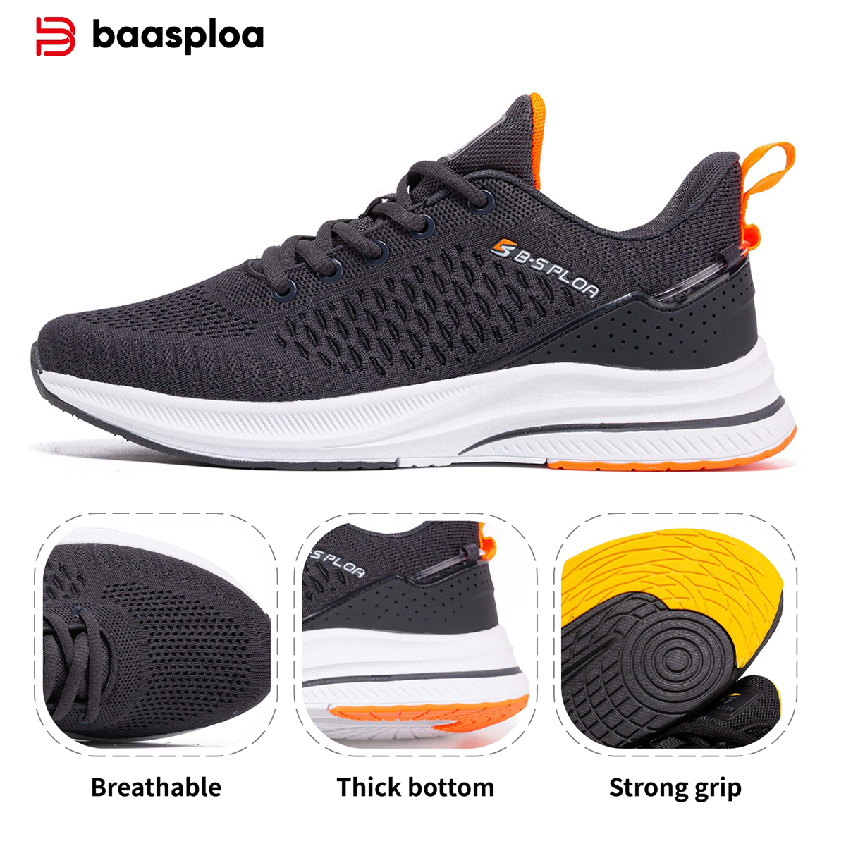 Baasploa Men's Running Shoes N - Outdoor Sport Flooring avis et prix
