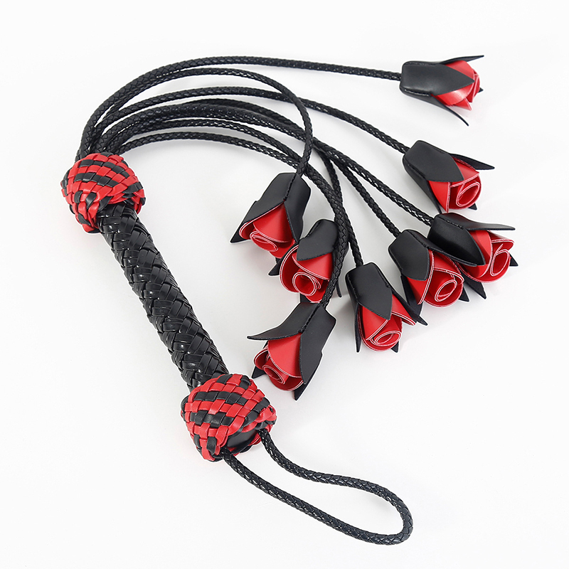 64.5cm Leather Handle Rose Top - Riding Crop Dressage avis et prix