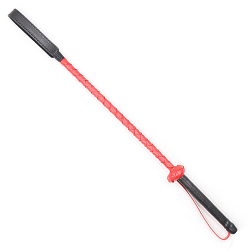 56cm Red and Black Leather Lon - Riding Crop Dressage avis et prix
