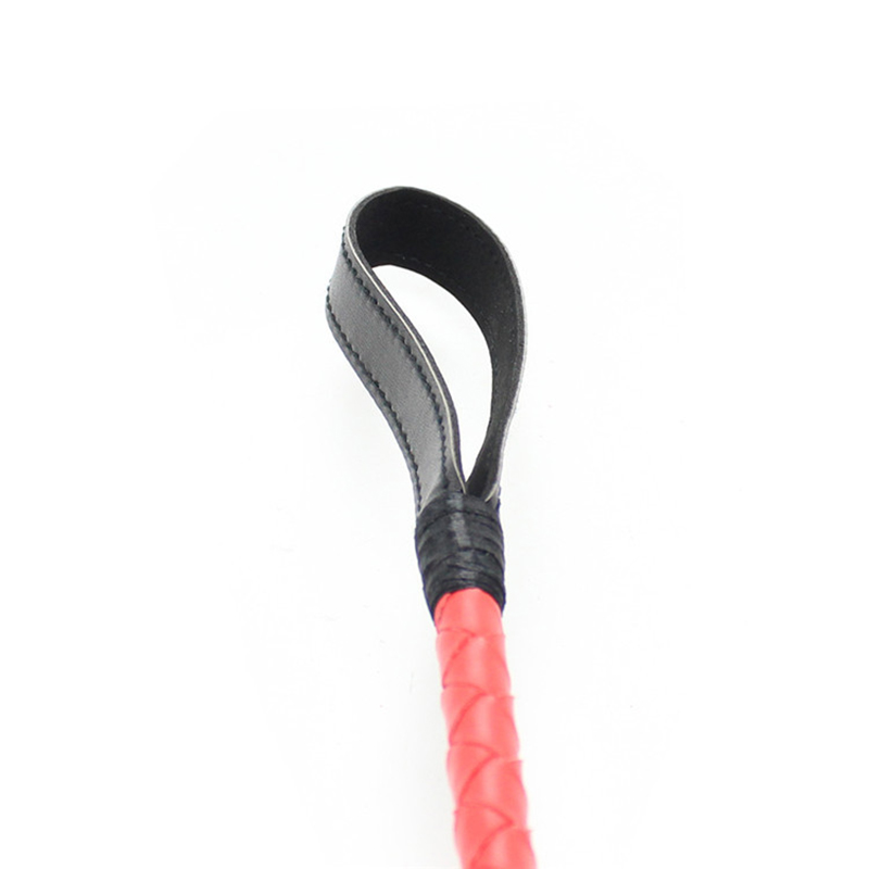 56cm Red and Black Leather Lon - Riding Crop Dressage avis et prix