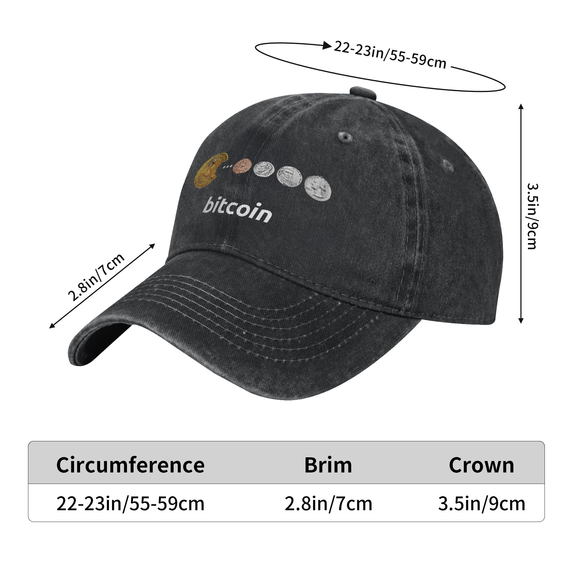 Bitcoin Sun Baseball Cap  y2k  - Outdoor Sport Ideas avis et prix