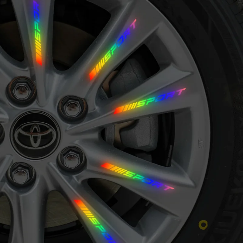 4Pcs Universal Reflective Rim  - Outdoor Sport Logo avis et prix