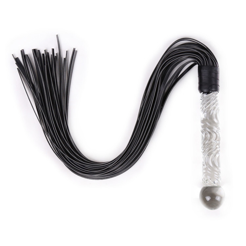 70cm Glass Handle Black Leathe - Riding Crop Dressage avis et prix