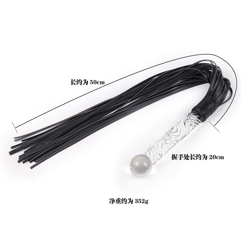 70cm Glass Handle Black Leathe - Riding Crop Dressage avis et prix