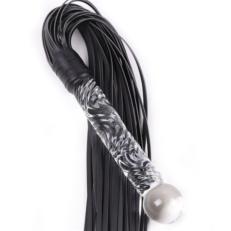 70cm Glass Handle Black Leathe - Riding Crop Dressage avis et prix