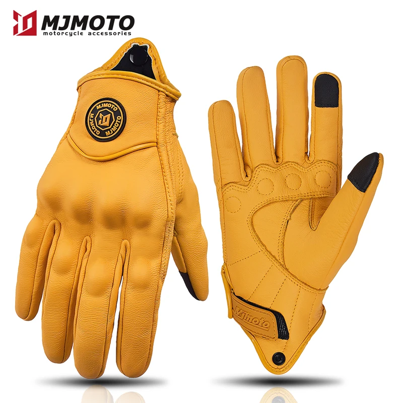 MJMOTO New Yellow Retro Motorc - Horse Riding Glove avis et prix