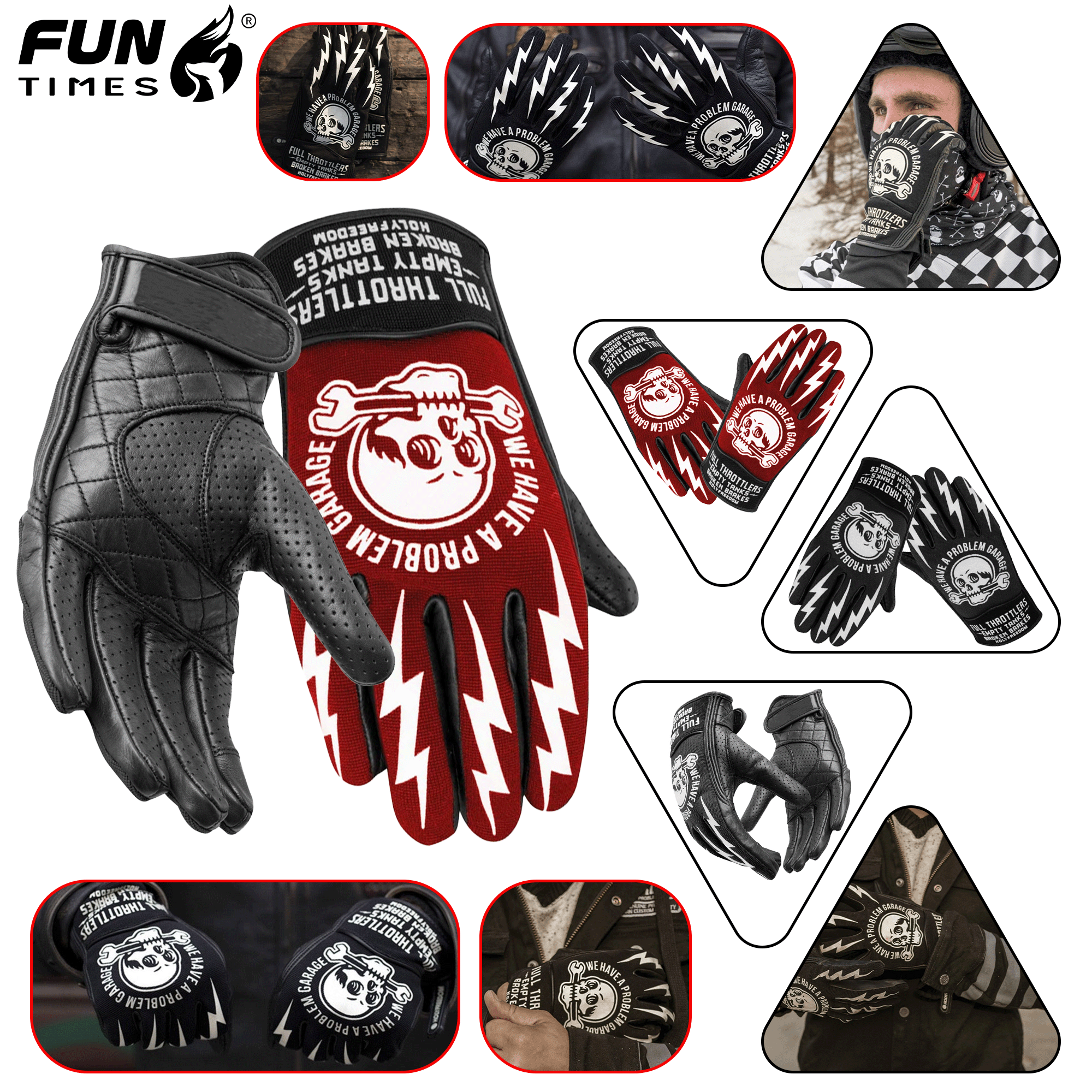FUNTIMES Motorcycle Gloves Mot - Horse Riding Glove avis et prix