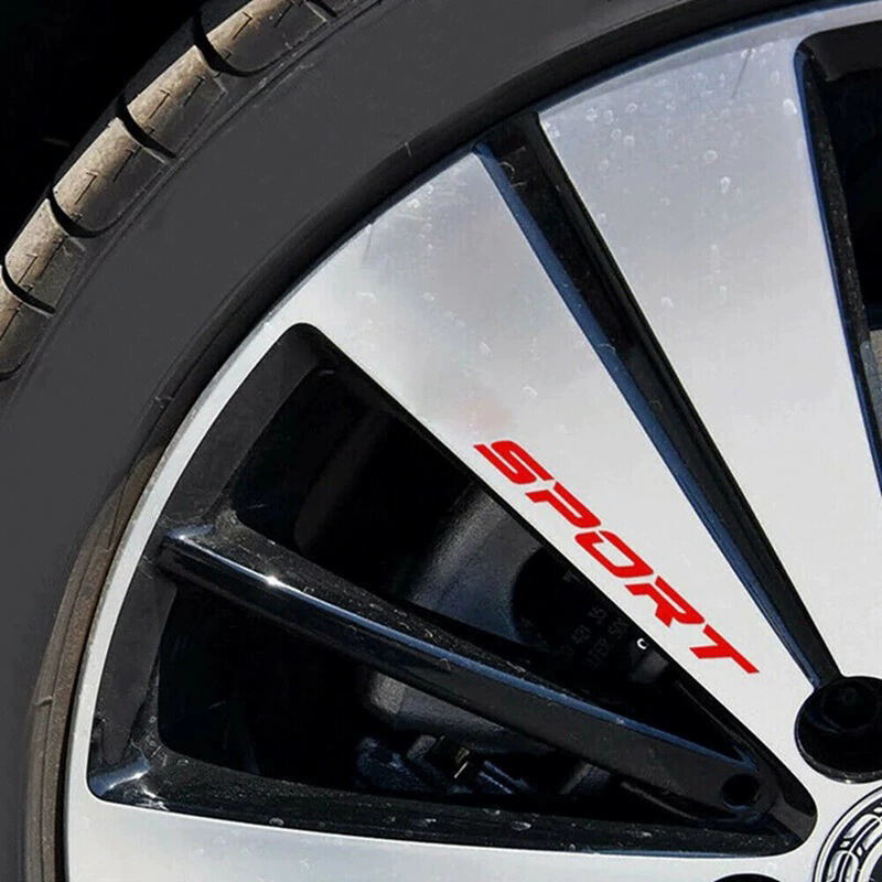 Fashion 4pc Car Stickers Wheel - Outdoor Sport Logo avis et prix