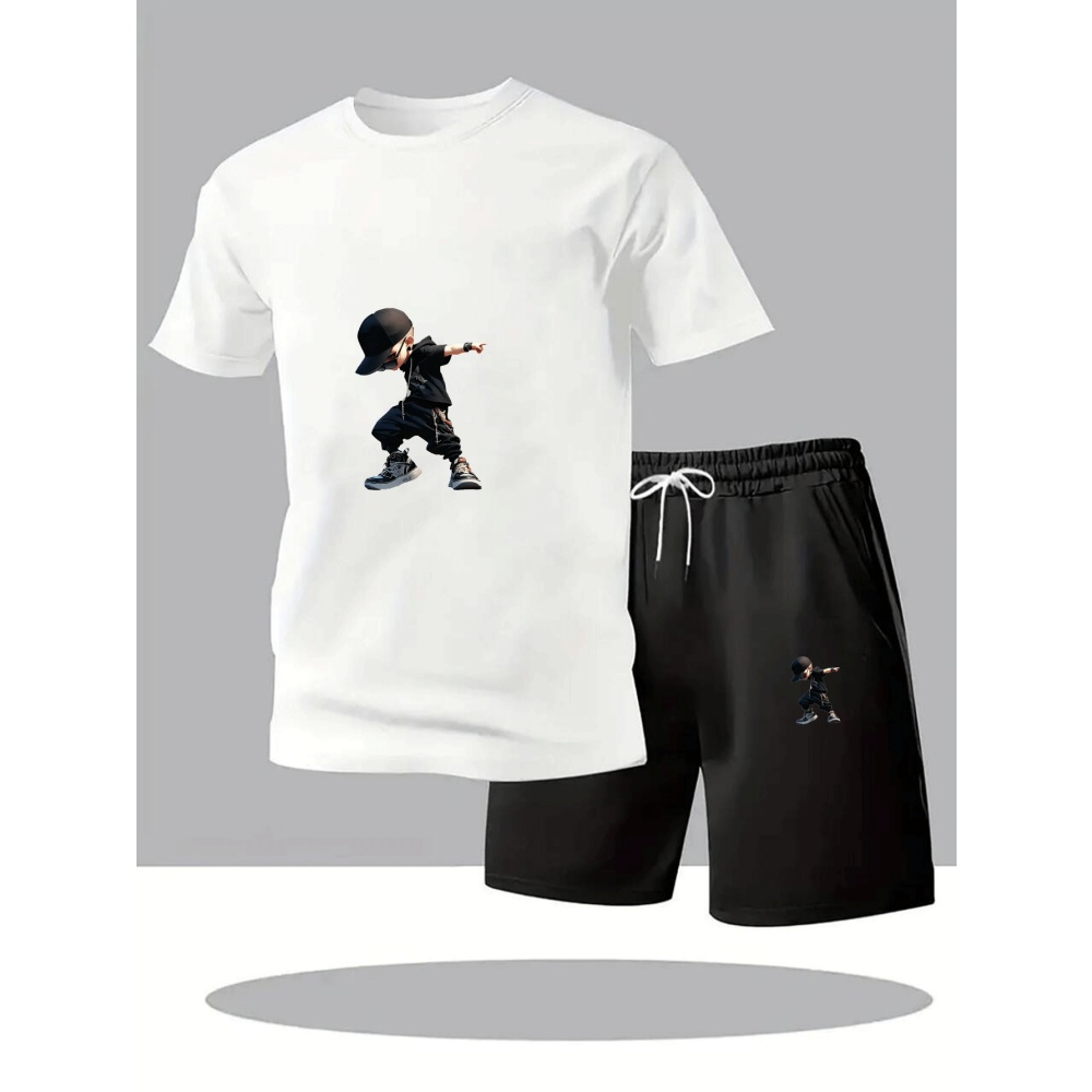 Summer Men's T-Shirts Sets Rou - Outdoor Sport Leisure avis et prix
