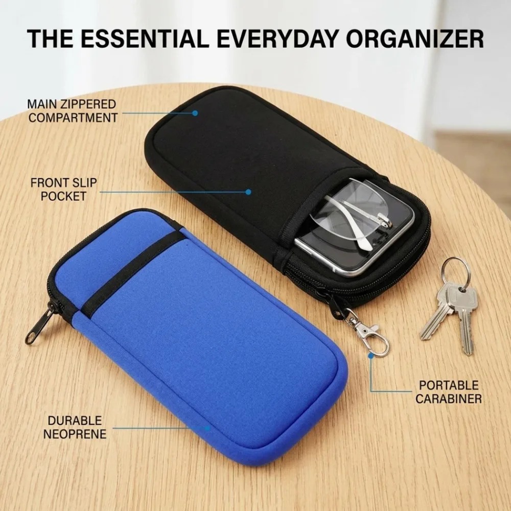 Nylon Fabric Phone /Glasses Zi - Outdoor Sport Bag avis et prix