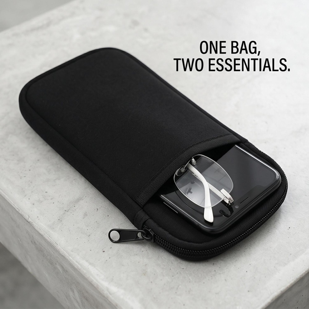 Nylon Fabric Phone /Glasses Zi - Outdoor Sport Bag avis et prix