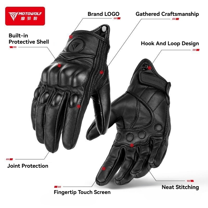 MOTOWOLF Motorcycle Gloves Men - Horse Riding Glove avis et prix
